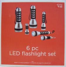 6-pc. LED Flashlight Sets - Image 1
