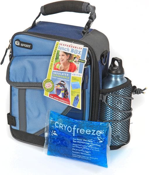 Expandable Insulated Lunch Box with Freezer Gel Pack - Image 1