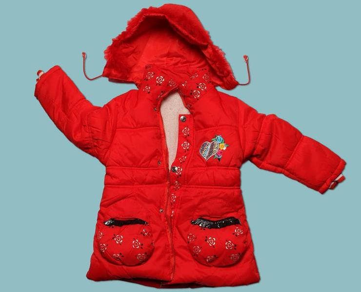 Girls' Winter Jackets with drawstrings - Image 1