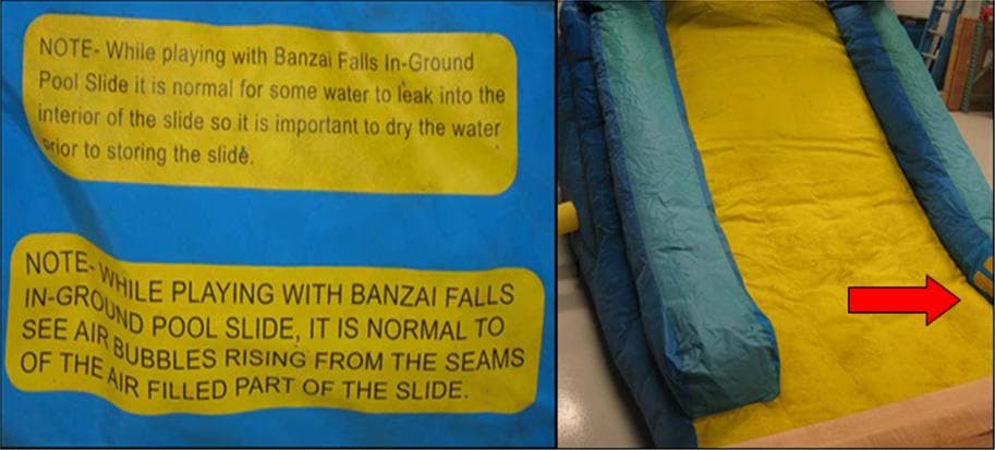 Inflatable Banzai Falls in-ground Pool Slides - Image 2