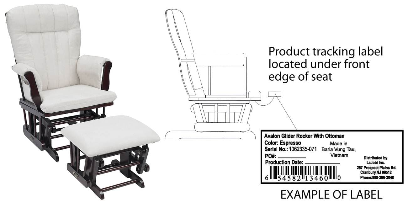 Graco®-branded Avalon Glider Rockers with Ottoman and Complete Nursery Solution (CNS) Box 2 / Katelyn Nursery Solution Glider Rockers - Image 1