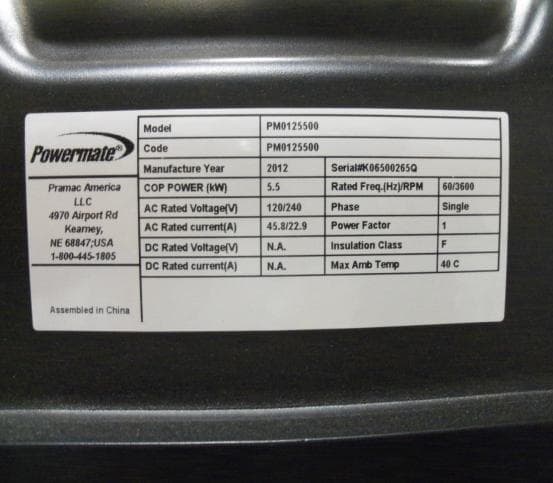 Powermate Sx 5500 portable generators - Image 3