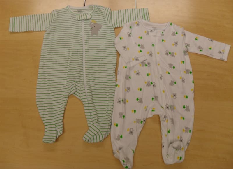 One-piece footed infant clothing with a zipper - Image 5