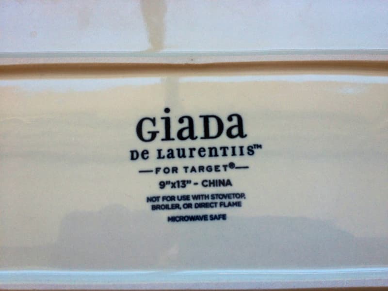 Giada De Laurentiis Ceramic 9x13 Inch Lasagna Pan - Image 3