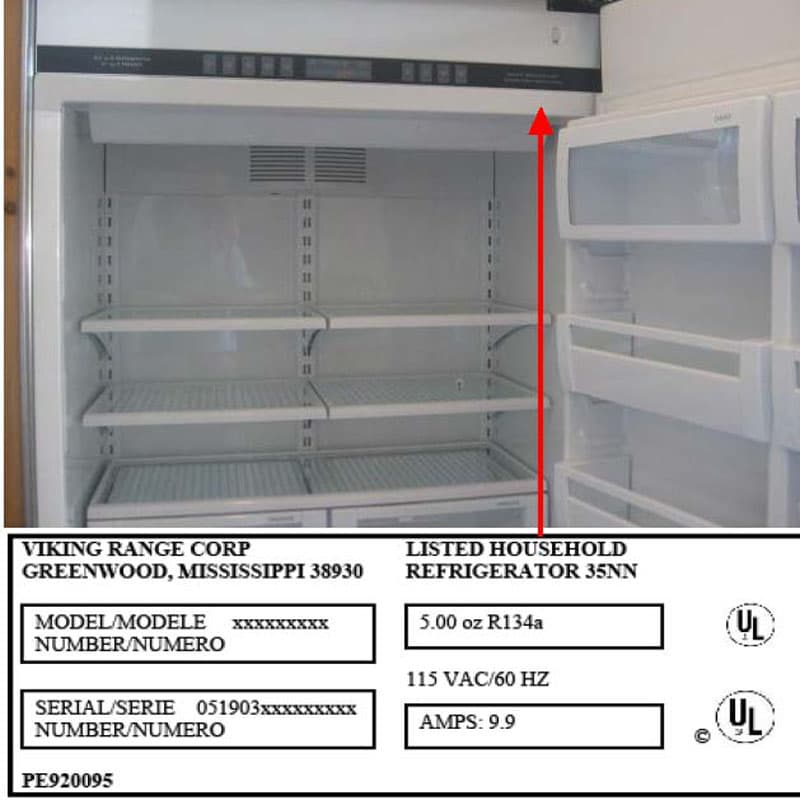 Viking built-in refrigerators with bottom freezers - Image 2