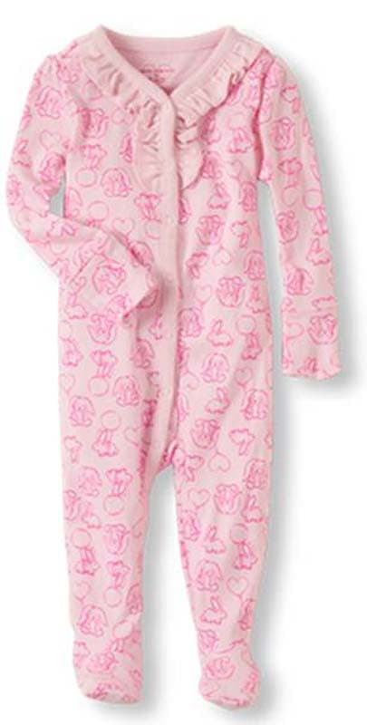 Children's one-piece footed pajamas - Image 1