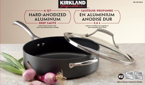 Kirkland Signature Six-Quart Sauté Pans with glass lids - Image 1