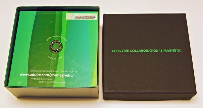 High-Powered Magnets distributed with Adobe Connect™ "Effective Collaboration is Magnetic" Promotional Materials Package - Image 1