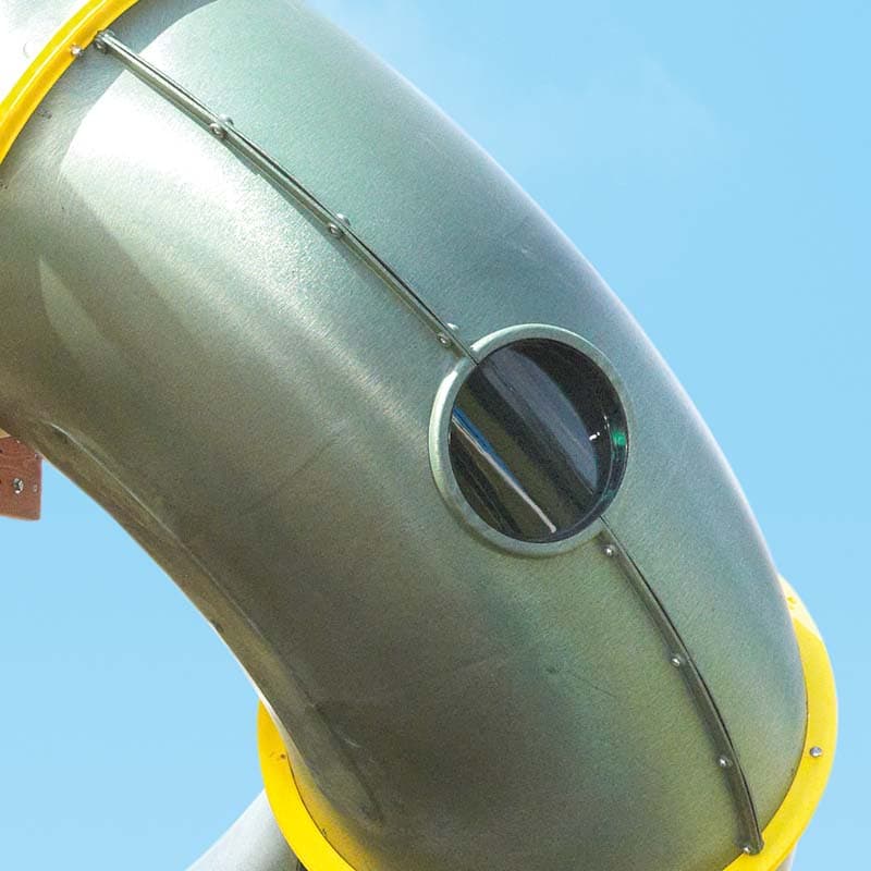 Tornado brand home playground tube slides with port holes - Image 3