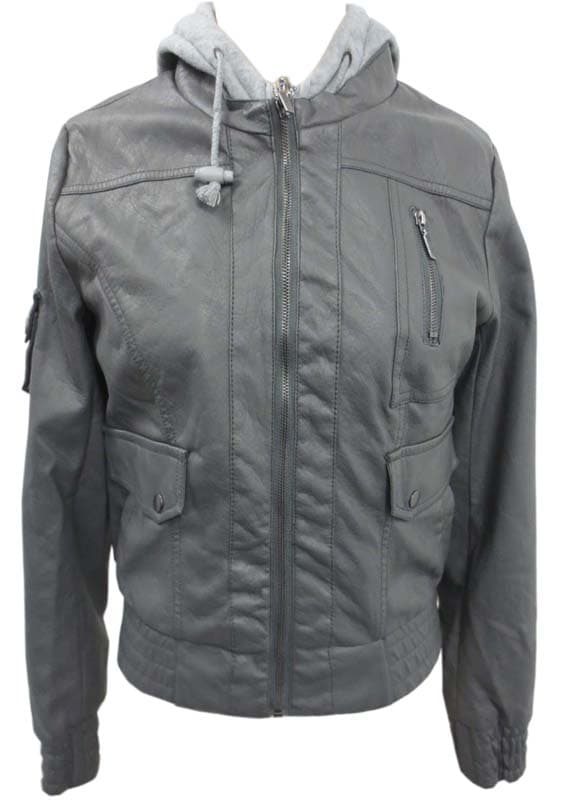 Yoki Girl's Faux Leather Jacket - Image 1