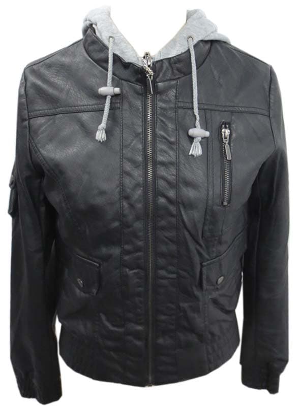 Yoki Girl's Faux Leather Jacket - Image 2