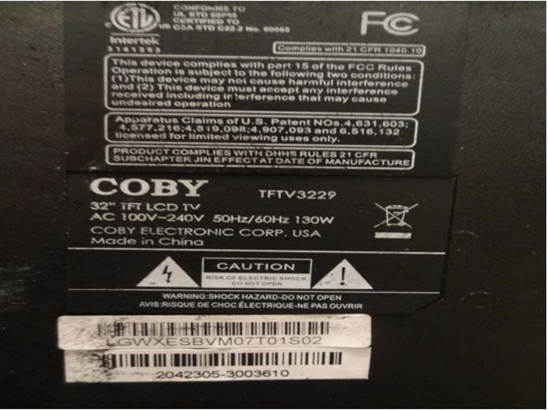 Coby 32-inch flat screen televisions - Image 3
