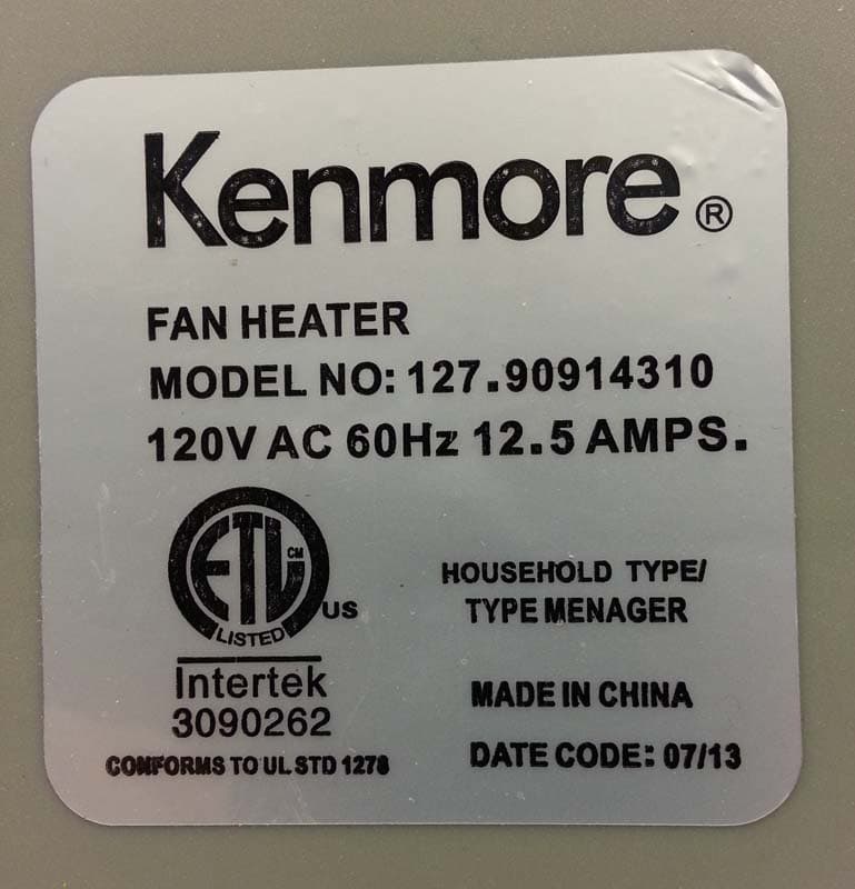 Kenmore oscillating fan heaters - Image 2
