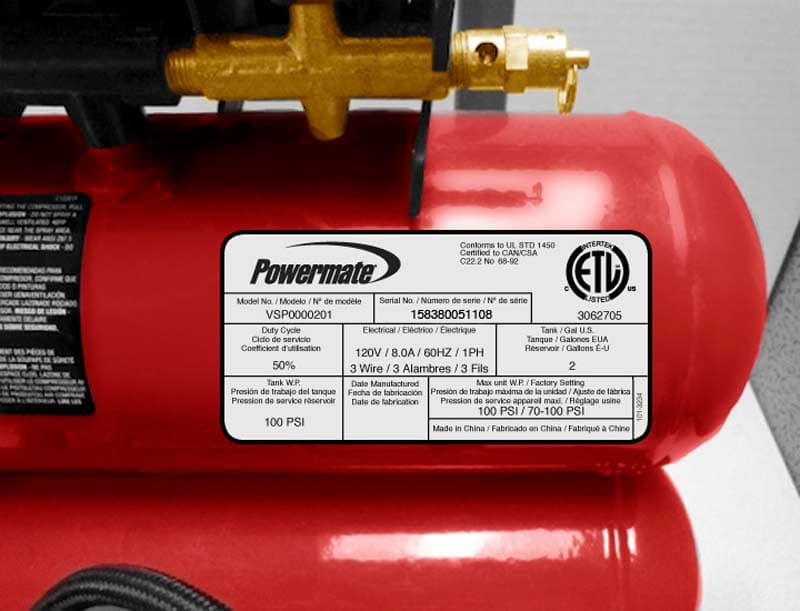 HDX™ and Powermate® two-gallon air compressors - Image 4