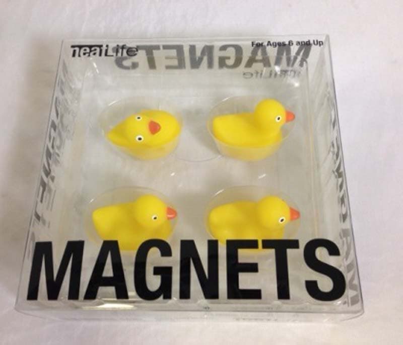 Design Ideas® and Neatlife® Rubber Ducky Magnets, and Design Idea® Blowfish and Splat Magnets - Image 1
