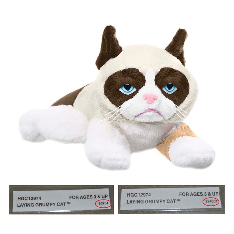 Three styles of Plush Grumpy Cat stuffed animal toys. - Image 1