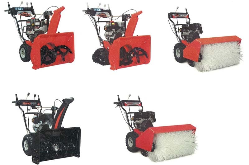 Ariens and Sno-Tek Snow Throwers, Ariens and Gravely All-Season Power Brushes - Image 1