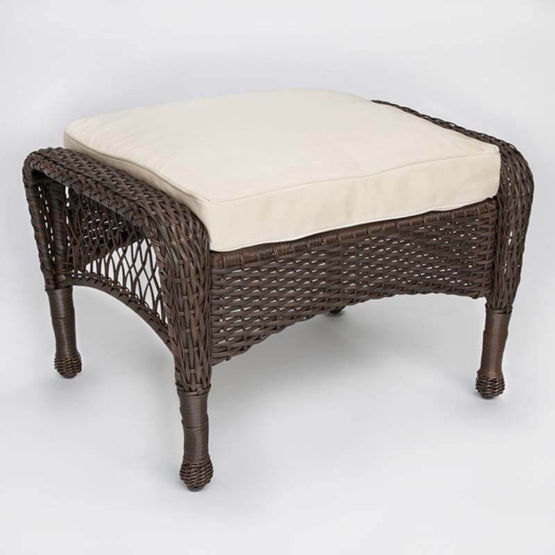 Wilson and Fisher brand Cayman Resin Wicker Ottoman - Image 1