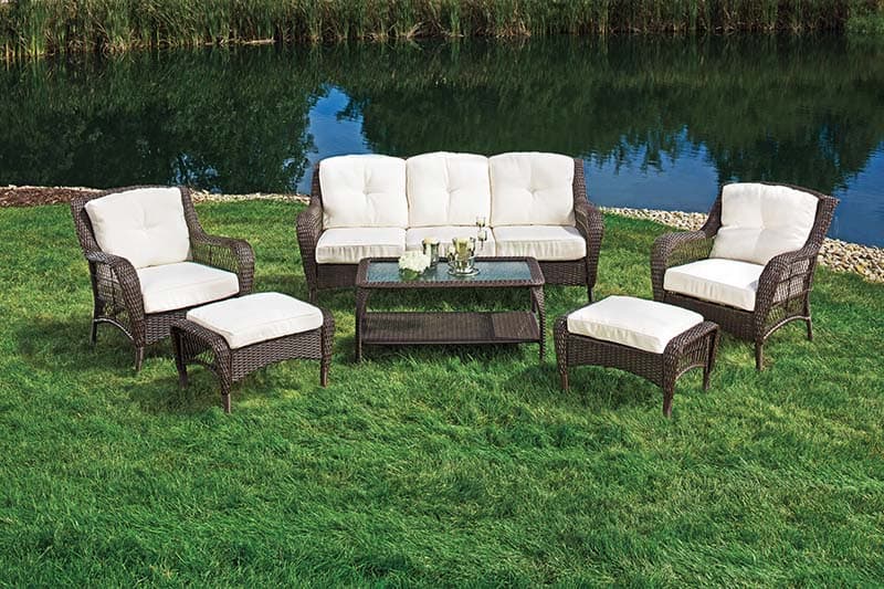 Wilson and Fisher brand Cayman Resin Wicker Ottoman - Image 2