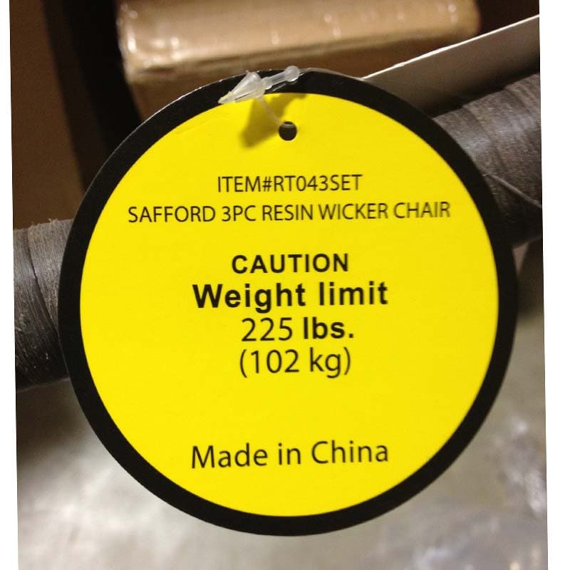 Resin Wicker Outdoor Patio Set Chairs - Image 2