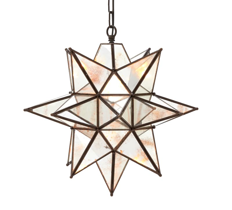 Oversized Morovian Star Pendant Chandeliers - Image 1