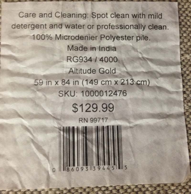 Altitude Gold shag rugs - Image 2