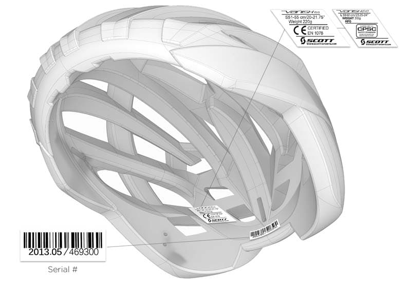2015 SCOTT® Vanish Evo Bicycle Helmets - Image 3