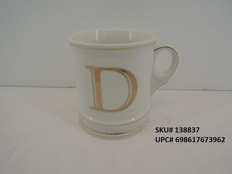 Metallic Monogram Beverage Mugs - Image 1