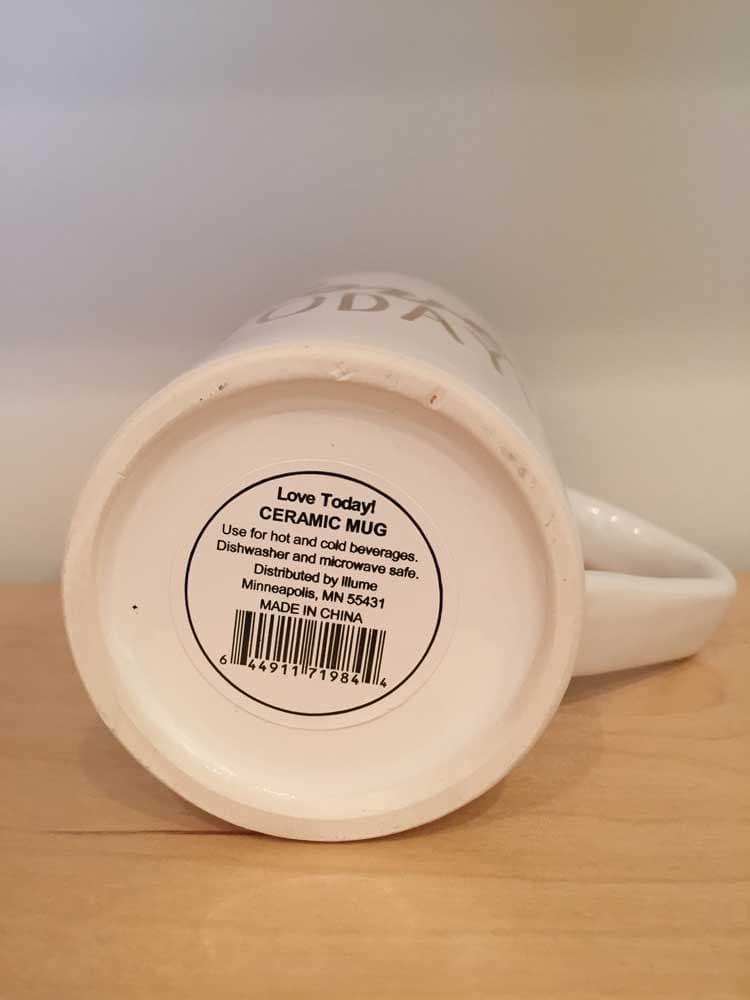 Love Today ceramic coffee mugs - Image 2