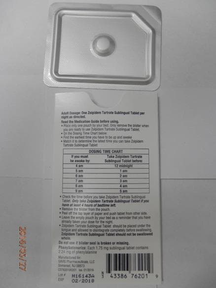 Zolpidem Tartrate Sublingual tablets - Image 3