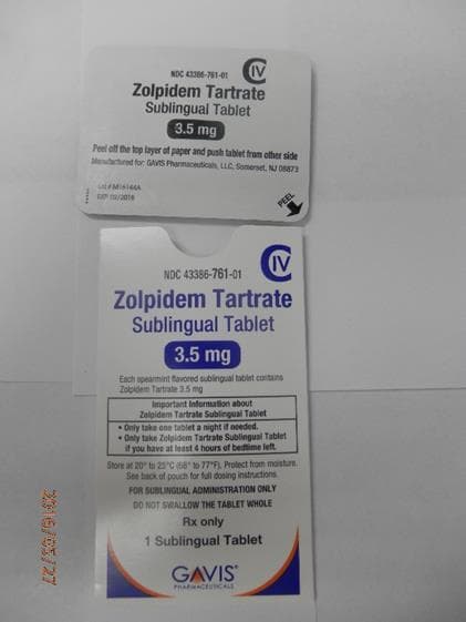 Zolpidem Tartrate Sublingual tablets - Image 5