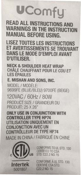 UComfy Neck and Shoulder Heat Wrap - Image 2