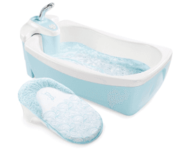 Lil' Luxuries infant bath tubs with fabric slings - Image 1