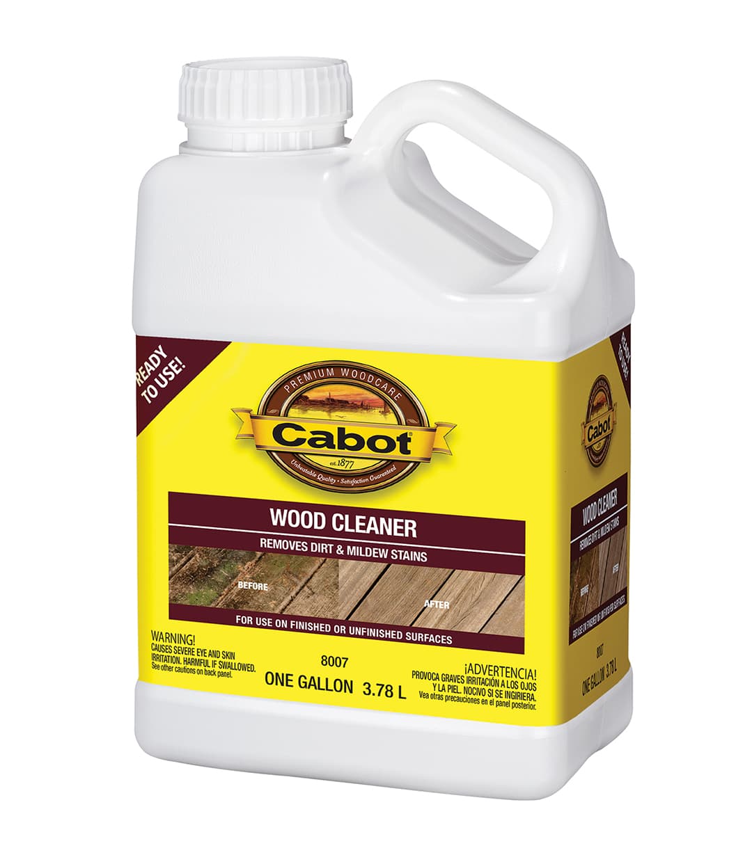 Cabot wood cleaner and wood brightener products - Image 1