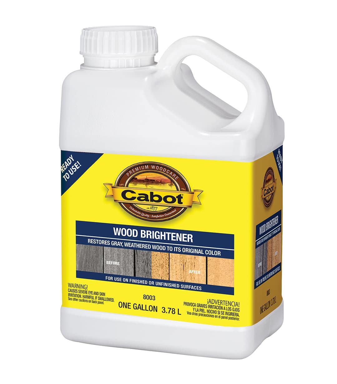 Cabot wood cleaner and wood brightener products - Image 2
