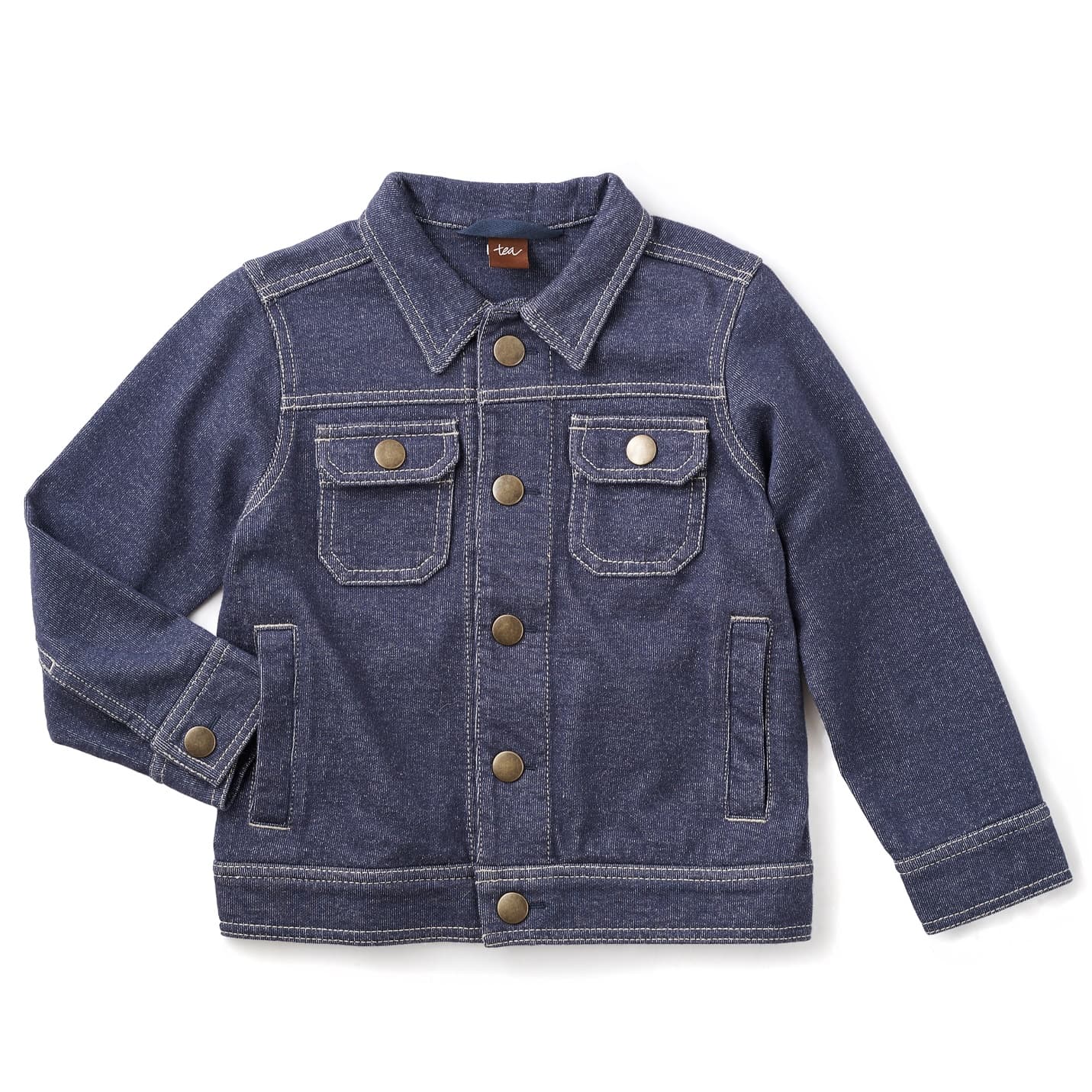 Children's knit denim jackets - Image 1