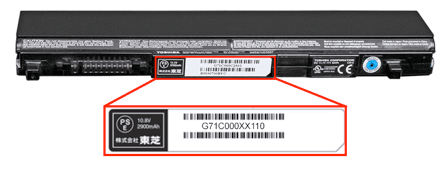 Panasonic battery packs used in Toshiba laptop computers - Image 1