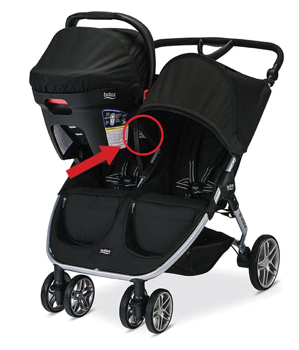 Britax B-Agile and BOB Motion Strollers with Click & Go receivers - Image 2