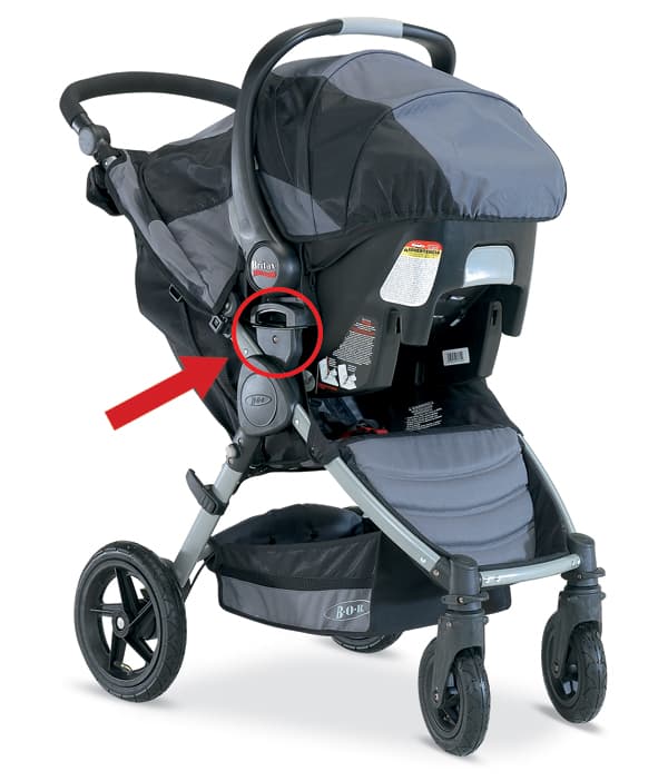Britax B-Agile and BOB Motion Strollers with Click & Go receivers - Image 4