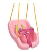 Little Tikes™ 2-in-1 Snug 'n Secure Pink toddler swings - Image 1