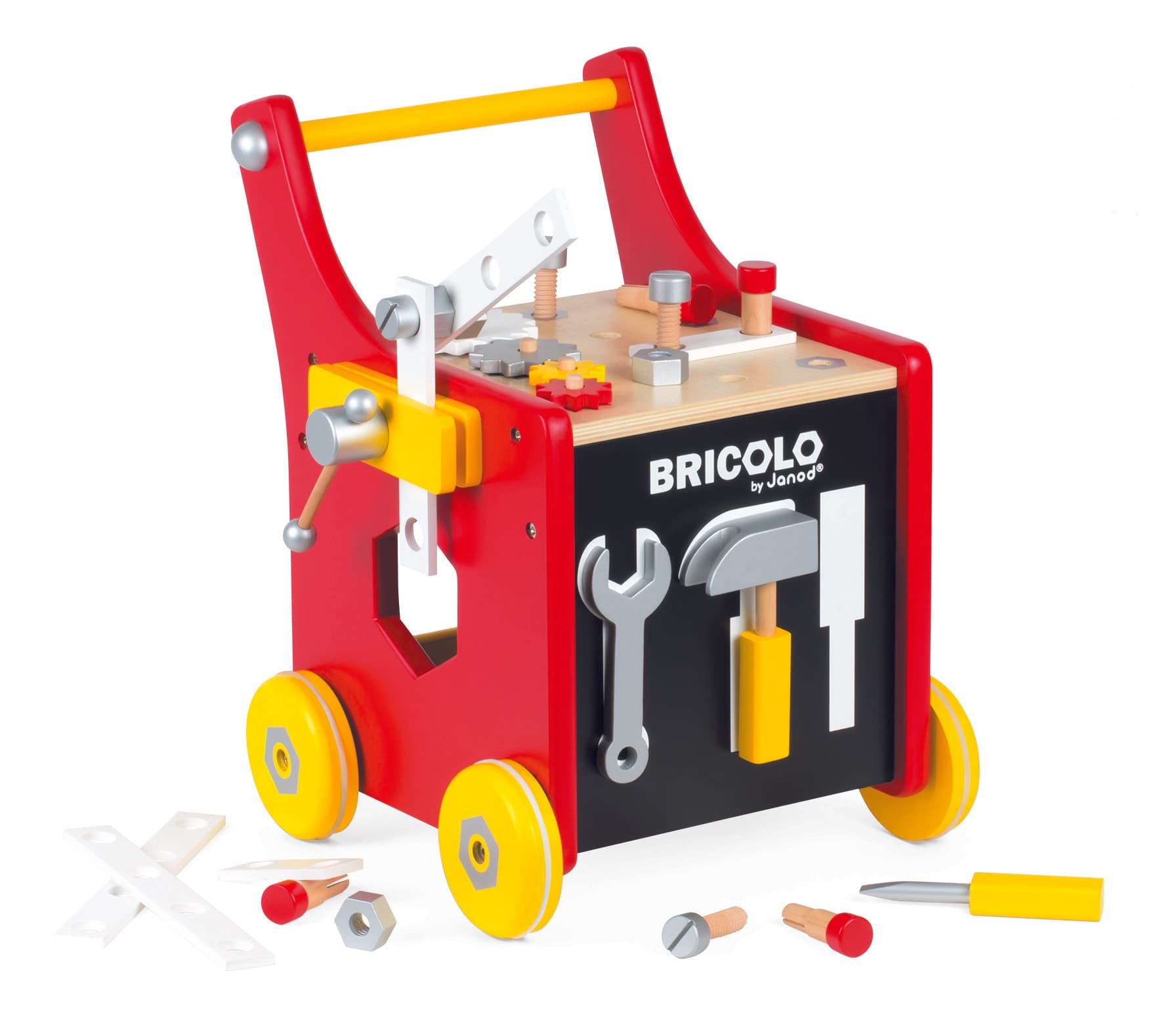 Bricolo by Janod ® Push toy trolleys - Image 3
