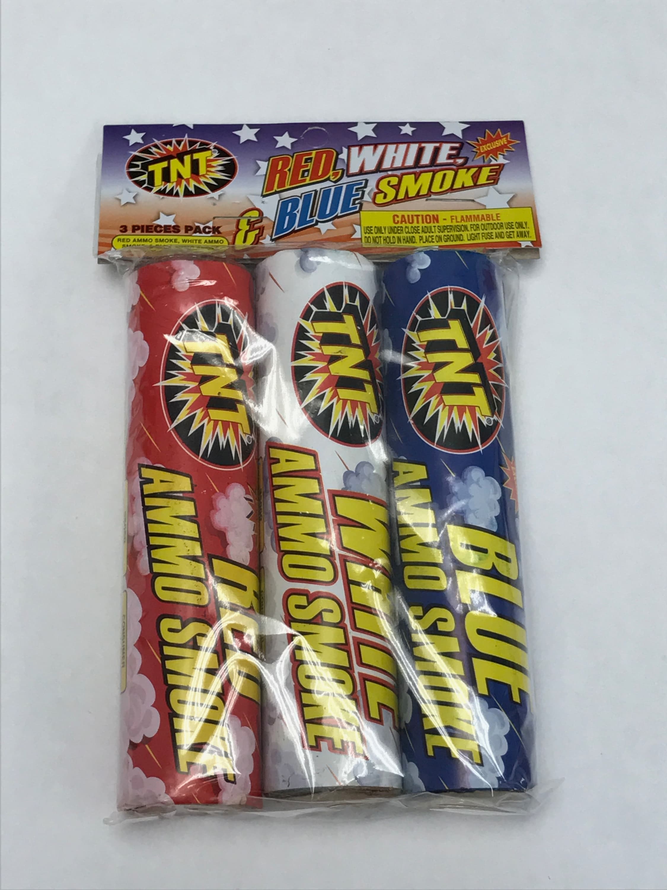 TNT Red, White, & Blue Smoke fireworks - Image 1