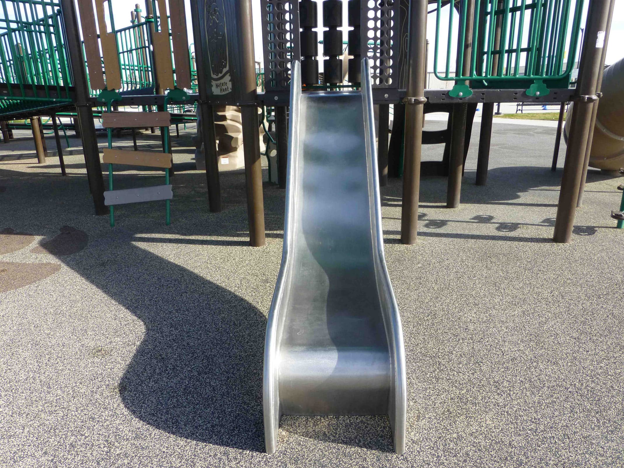 Lightning Slide stainless steel playground slide - Image 1
