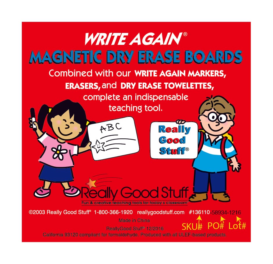 Write Again® magnetic dry erase white boards - Image 3