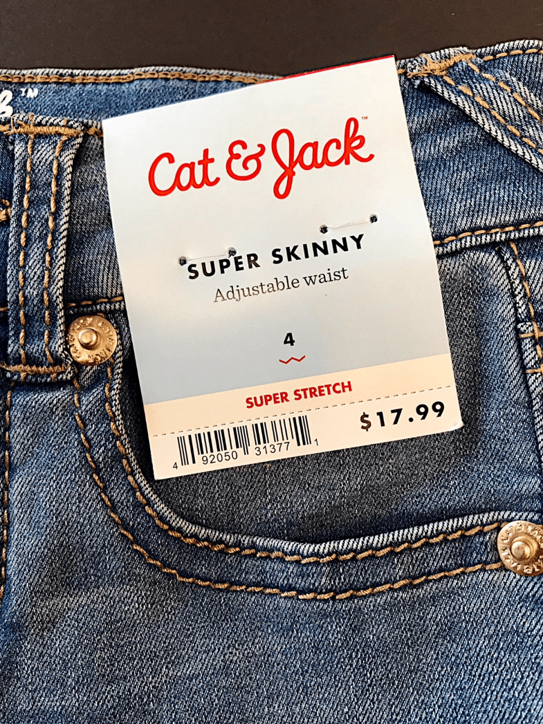 Cat & Jack Girls' Star Studded Skinny Jeans - Image 2