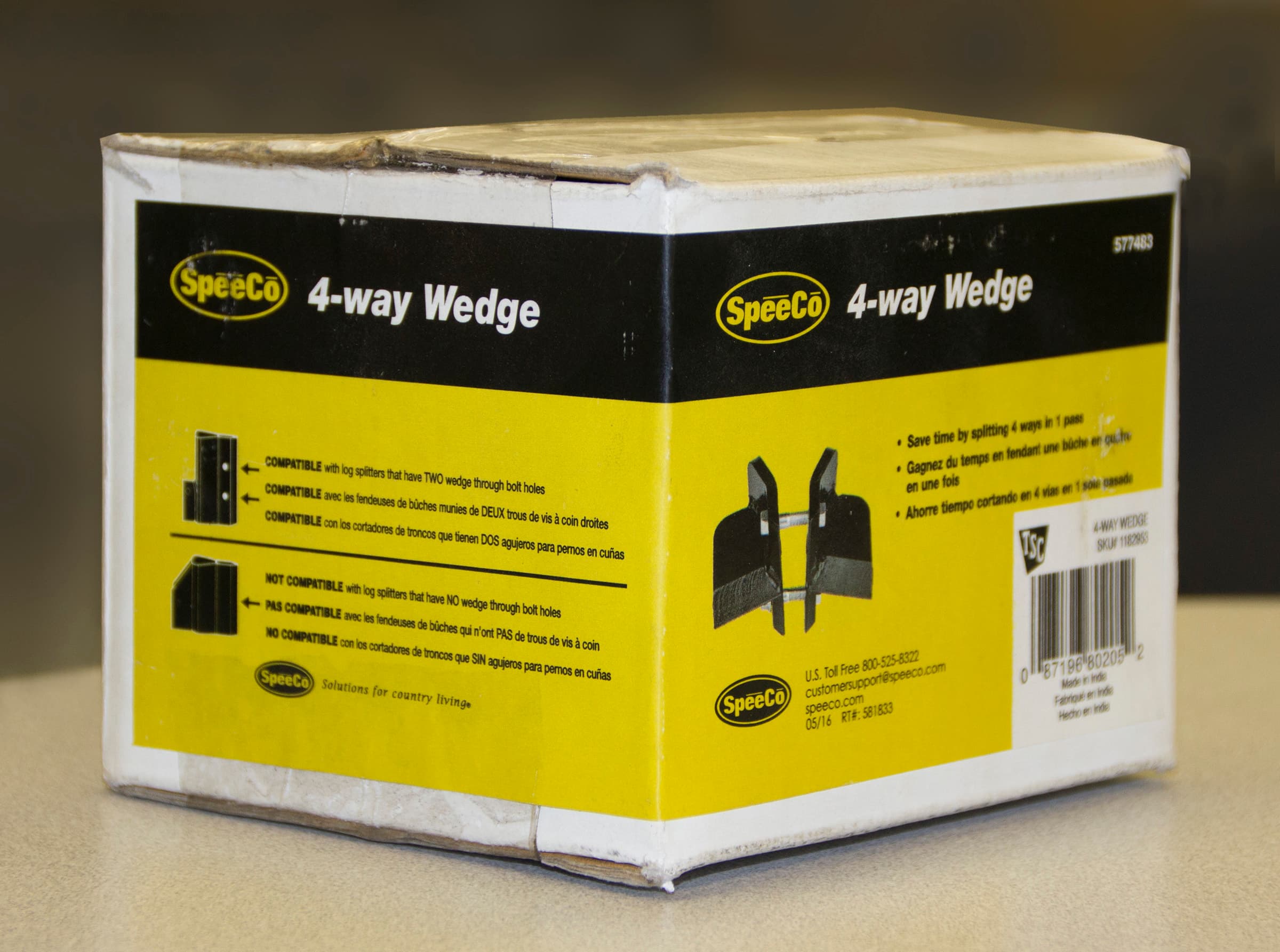 4-way wedge accessory for hydraulic log splitters - Image 2