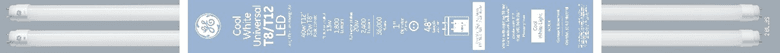 Cool White Universal T8/T12 LED tube lamps - Image 1