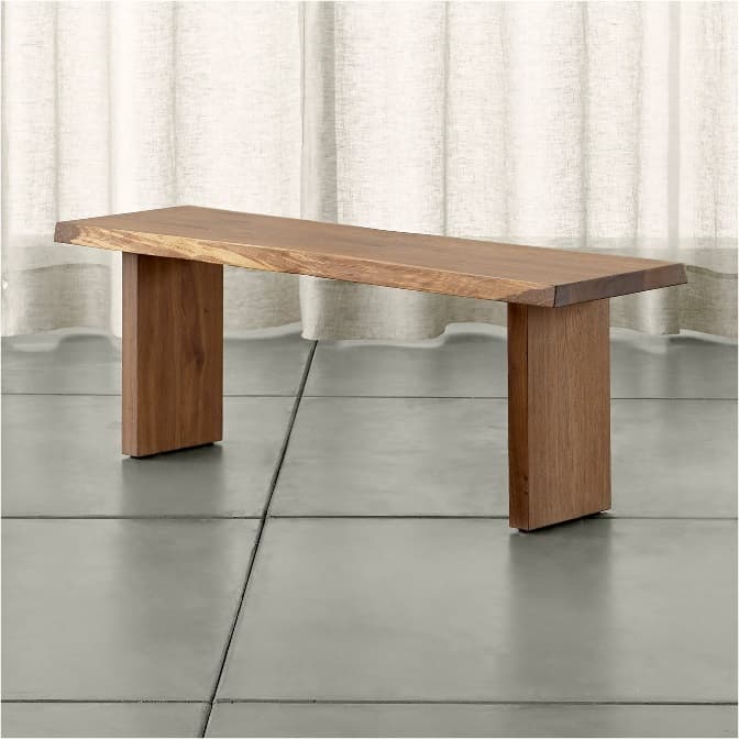 Crate and Barrel Dakota benches - Image 1