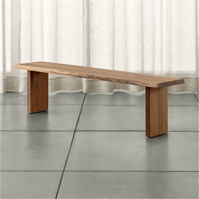 Crate and Barrel Dakota benches - Image 2