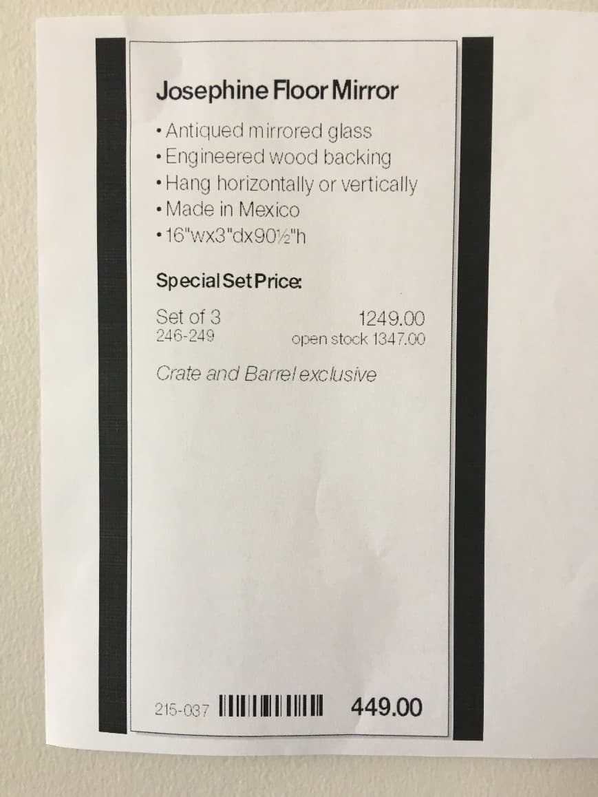 Josephine floor mirrors - Image 3